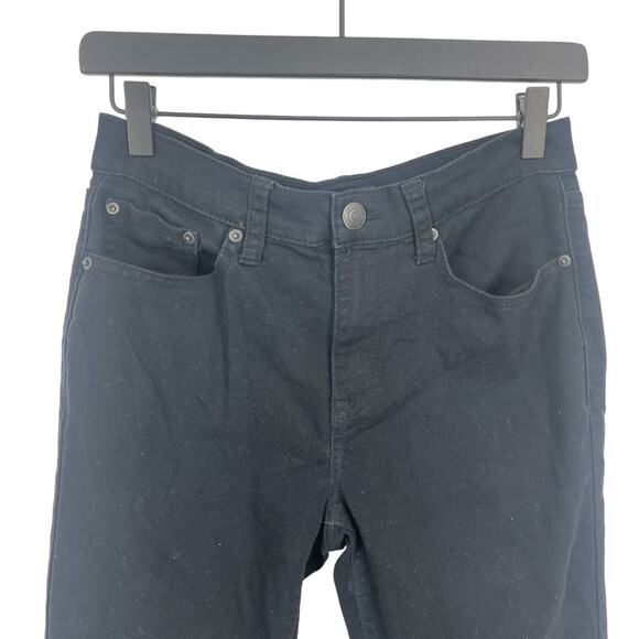 Aeropostale Women's Black High Waisted Cropped Frayed Jegging Pants Size 4 - Picture 5 of 8